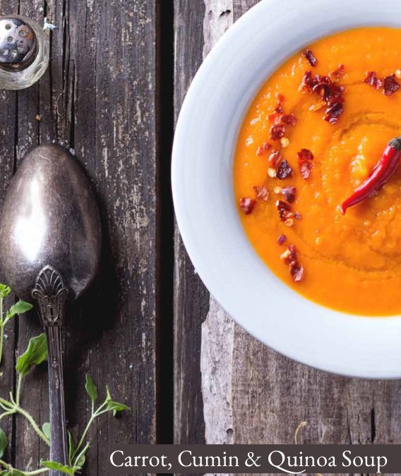 Carrot, Cumin & Quinoa Soup