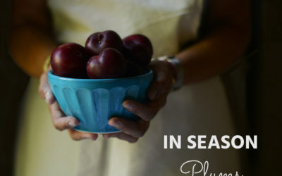 Oriental-style plum + tomato salad